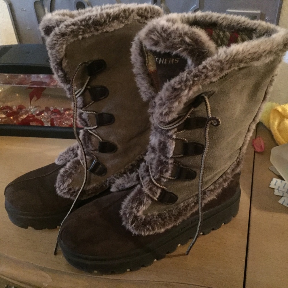 Sketchers Fur Boots